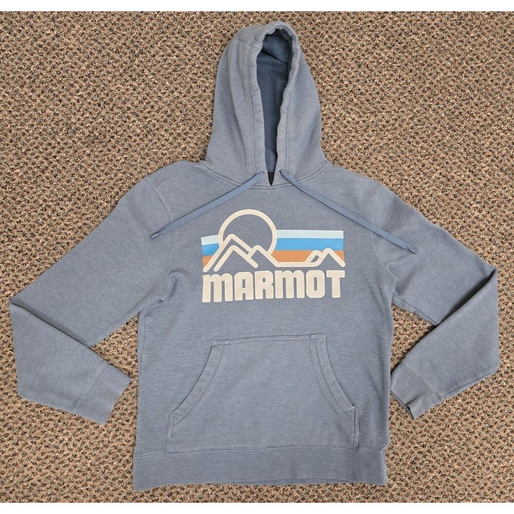Marmot Mountain Works Coastal Hoodie – Blue - Men’s Small